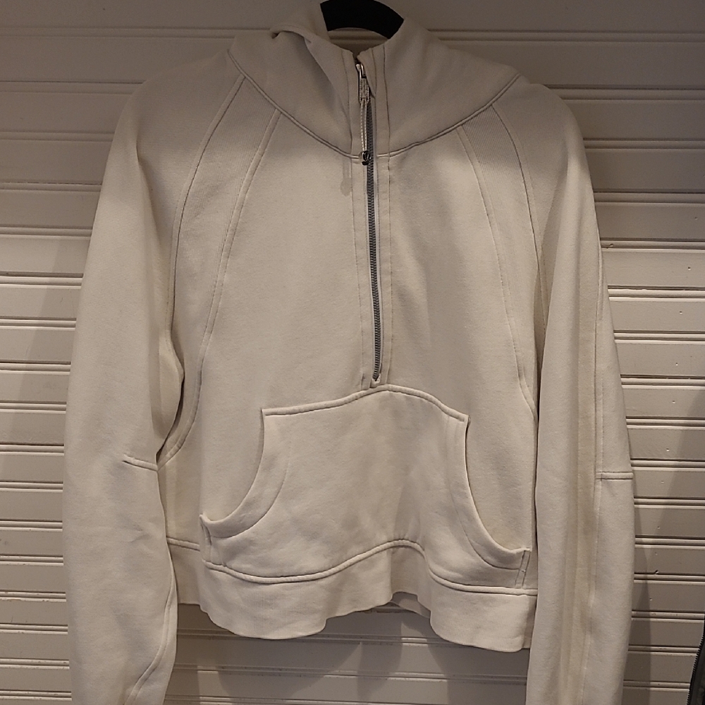 lululemon athletica White Half-Zip Hoodie